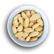 Blanched whole almond