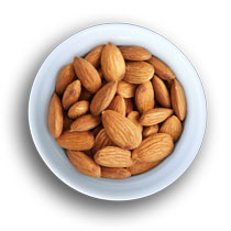 Whole natural almonds
