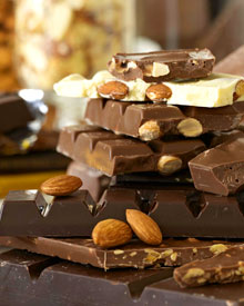Chocolate with almonds